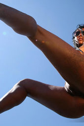 Ashley Bulgari Gets Nude On The Beach