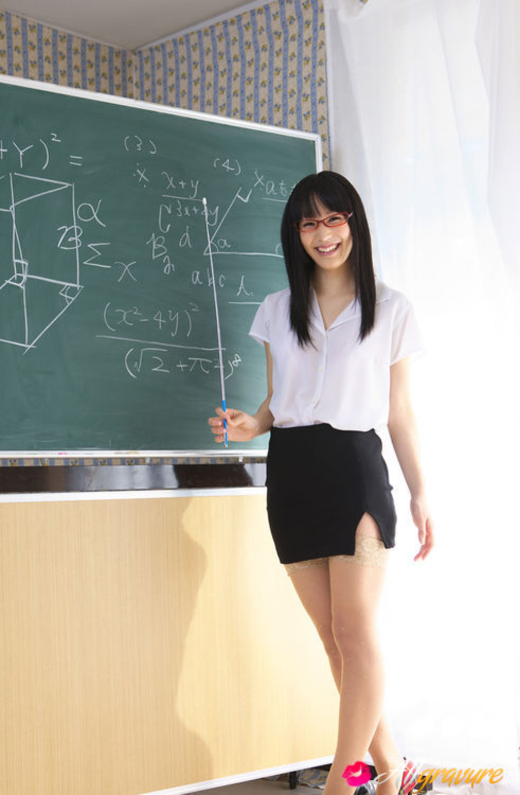 Yuri Hamada In Plaid Heels 00