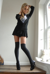 Schoolgirl Stripping