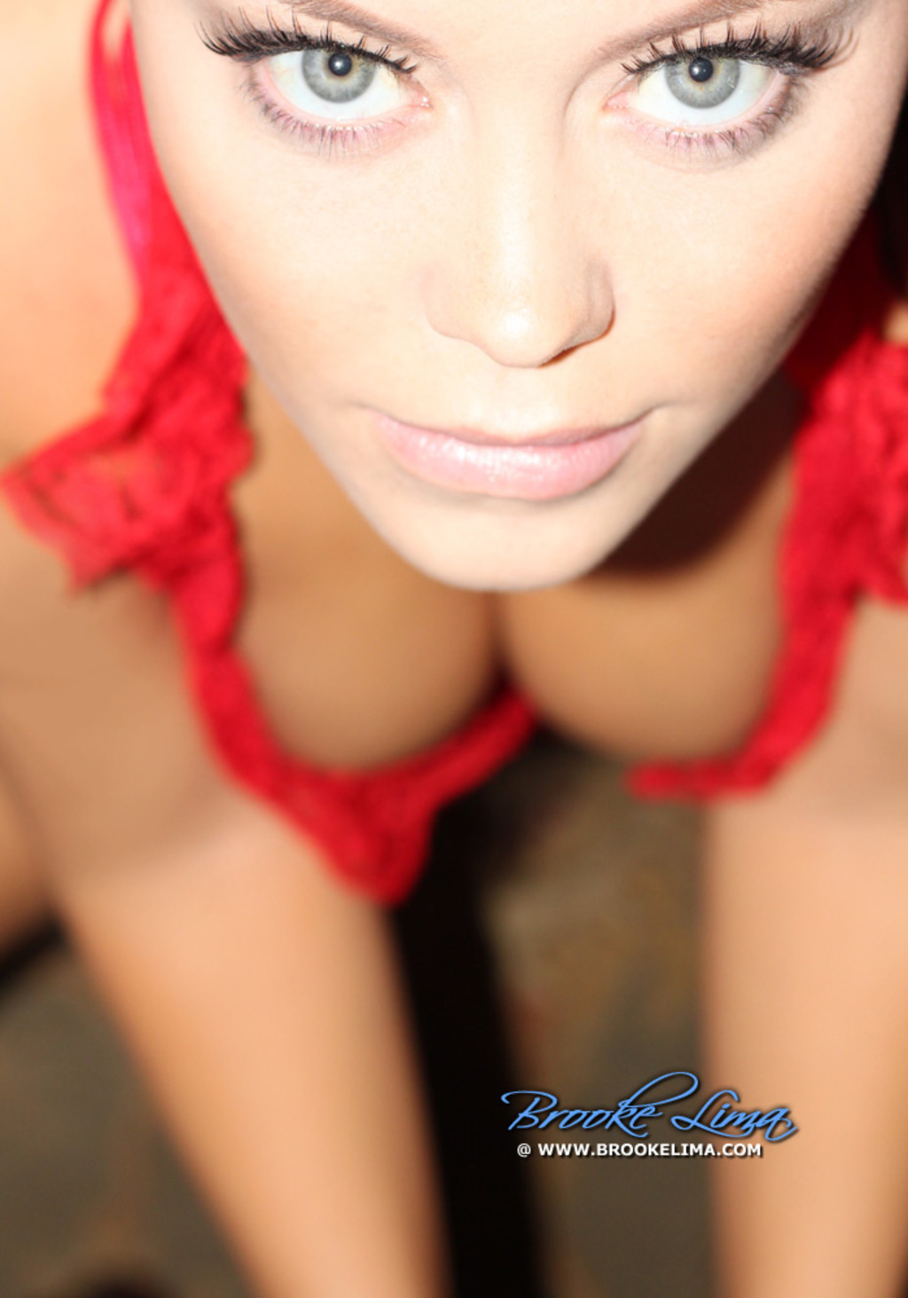 Brooke Lima Red Lingerie 03