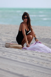 Claudia Romani On The Beach