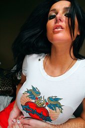 Busty babe stripping