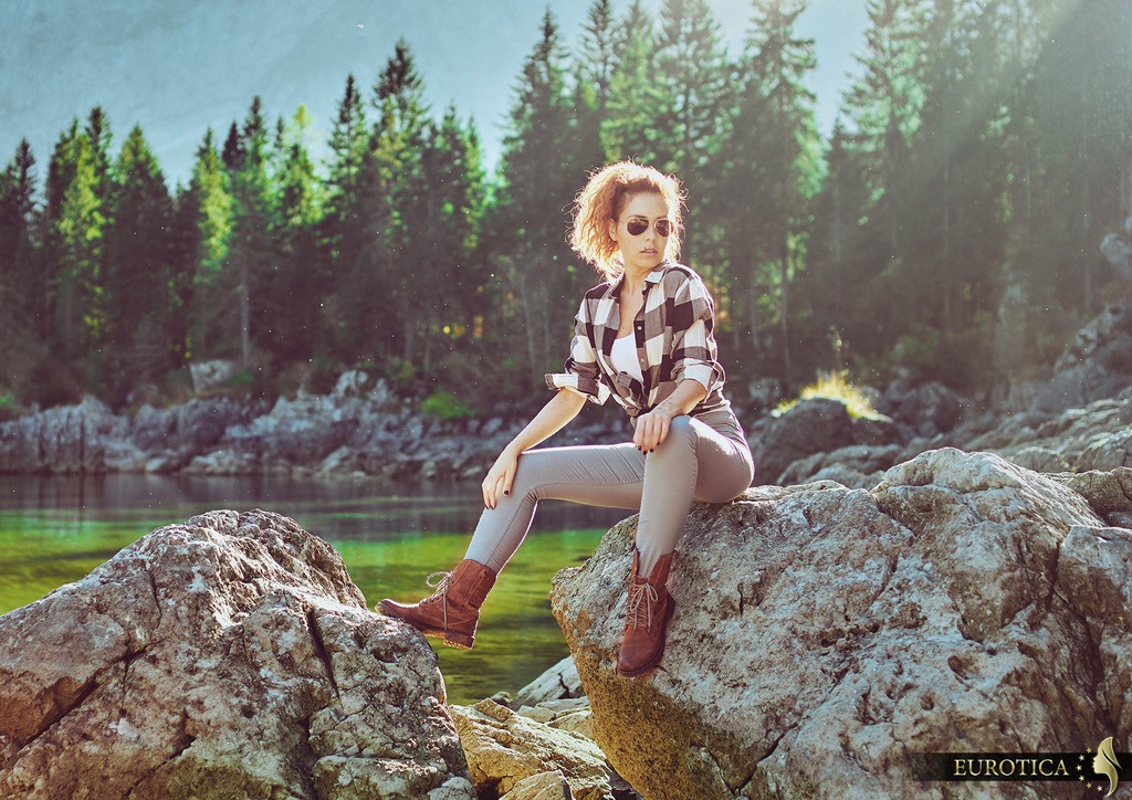 Rina At The Mountain Pond 02