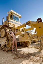 Mia With A Bulldozer