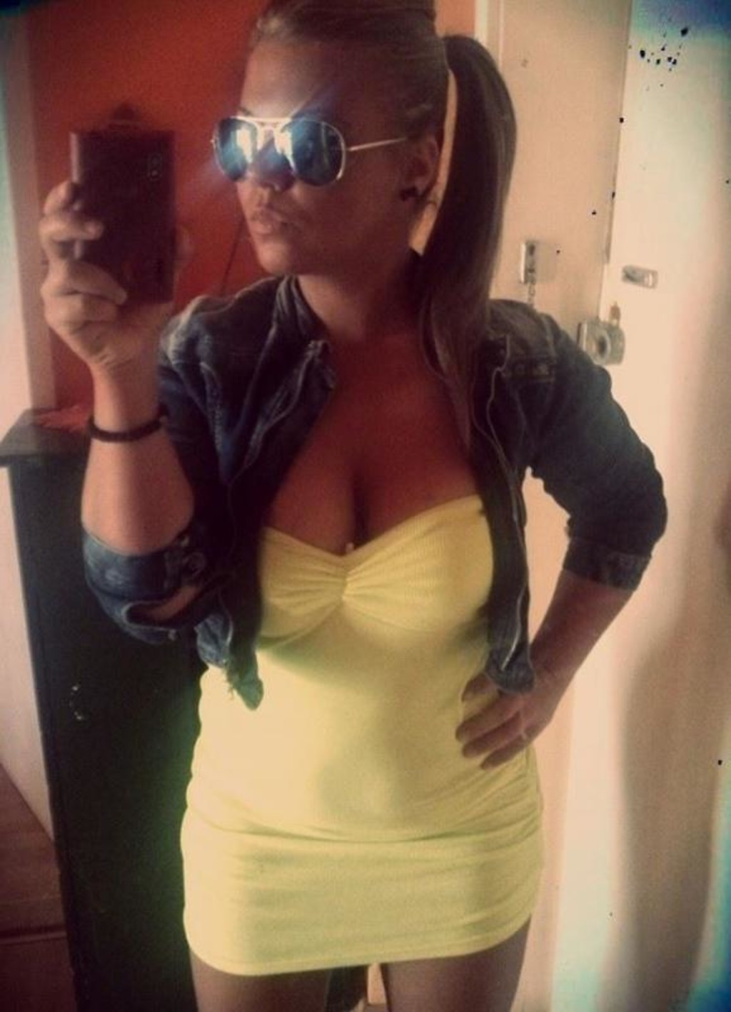 Heavy Chested Amateurs Taking Selfshots 01