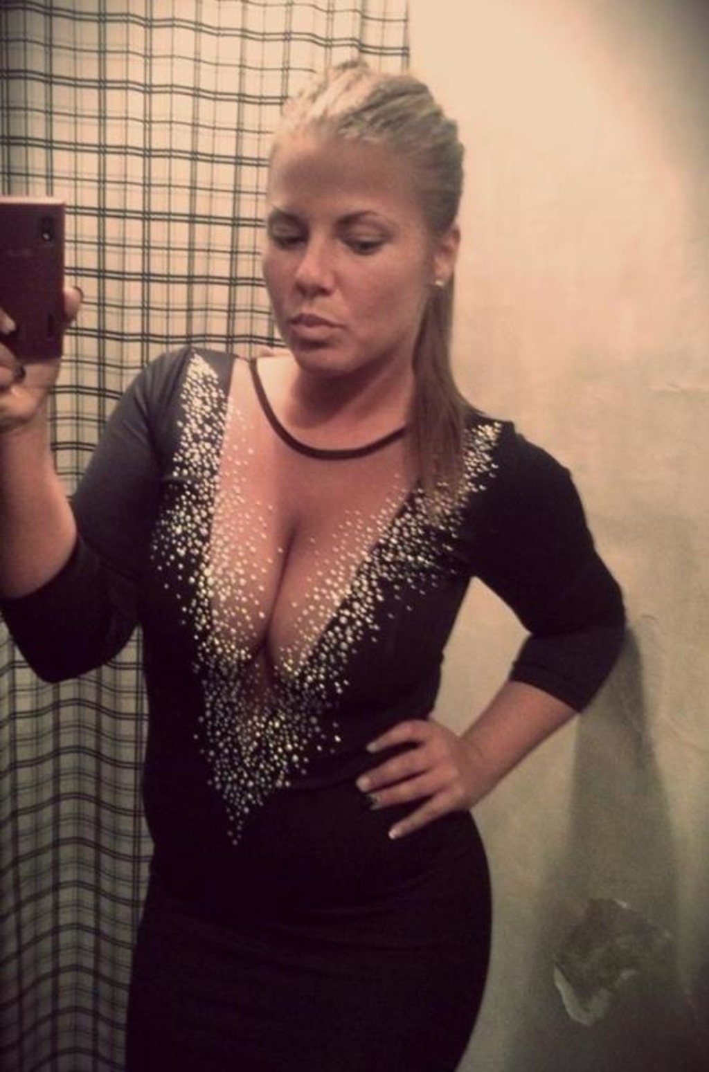 Heavy Chested Amateurs Taking Selfshots 08