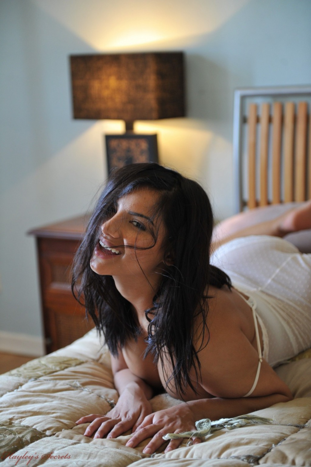 Lacey Banghard On Her Bed 06