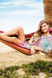 Nina Agdal Having Fun On The Beach