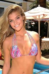Nina Agdal Posing In Bikni By The Pool