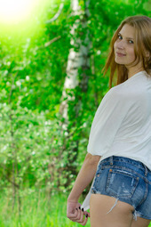 Natural Cutie In Outdoors