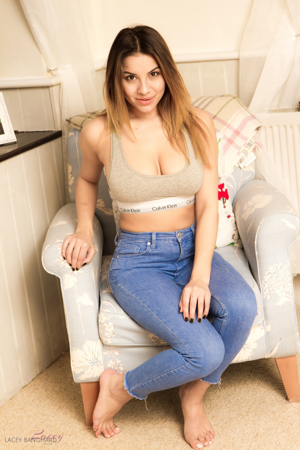 Lacey Banghard In Blue Jeans 00