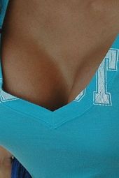 Sexy Latina Teen Danni Takes Her Blue Top Off