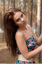 Teen nudity in the forest