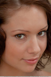 Naked brunette teen