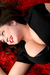 Busty Brunette Looks Hot
