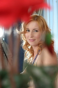 Redhead girl spreads