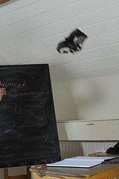 Naughty babes in the classroom