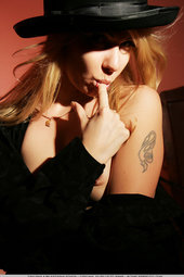 Hot blonde with perky tits